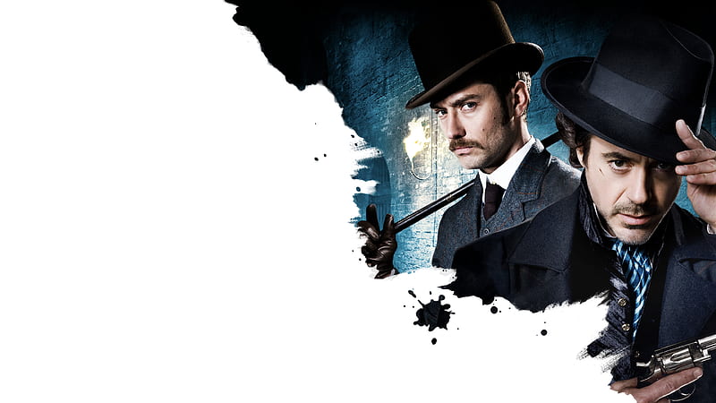 Sherlock Holmes, John H. Watson, Jude Law, Robert Downey Jr., HD wallpaper