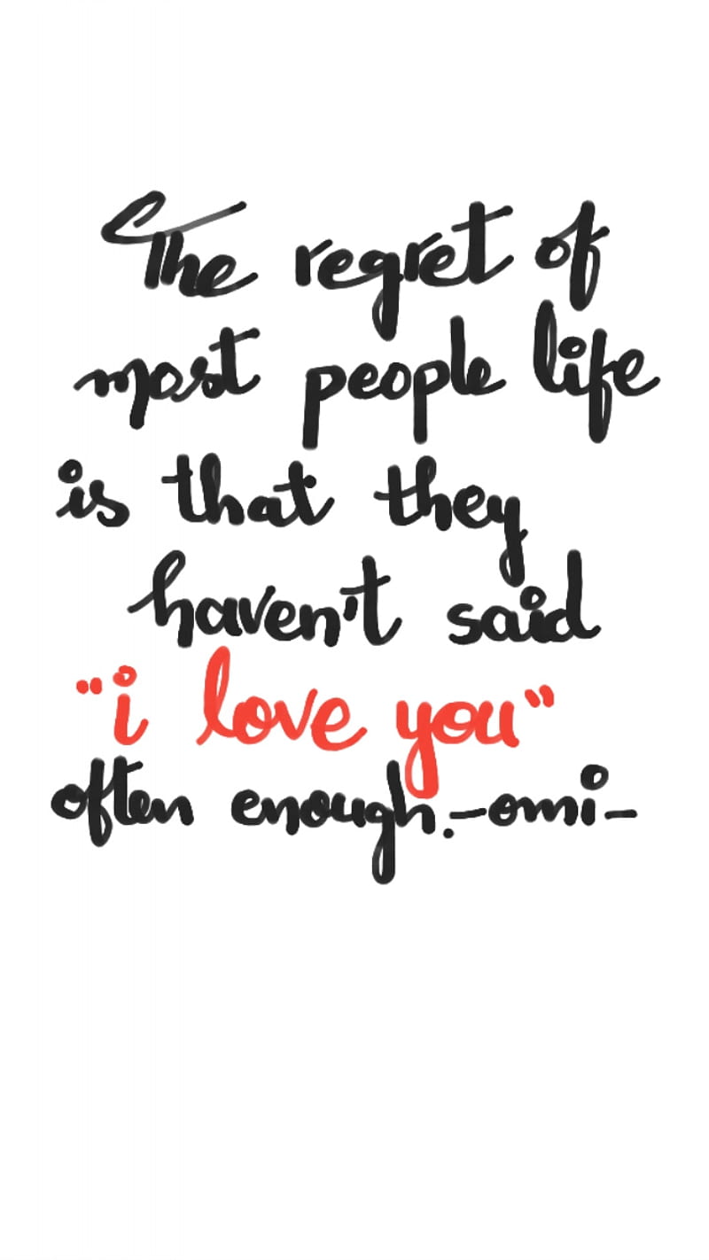 Iloveyou, handwritten, love, notes omi, qoutes, words, HD phone wallpaper