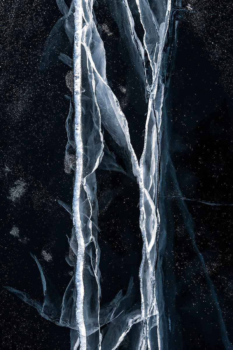 ice, cranny, surface, texture, macro, HD phone wallpaper