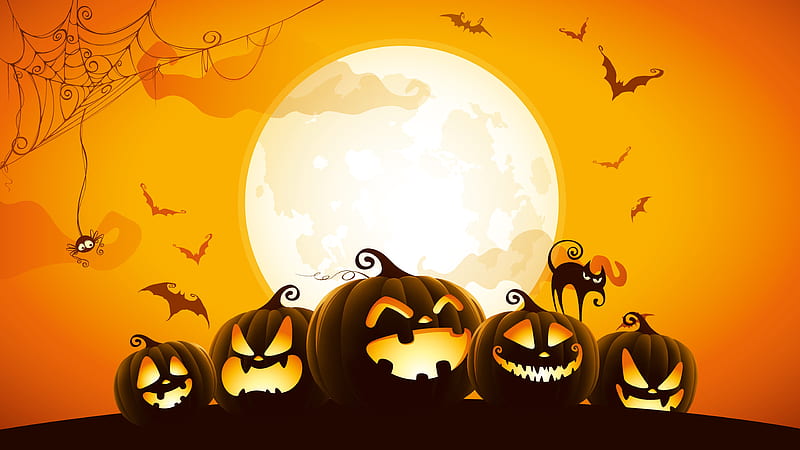 Halloween, pumpkins, halloween pumpkins, halloween, HD wallpaper | Peakpx