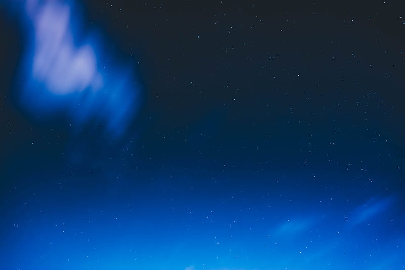 dark blue skies with stars, HD wallpaper