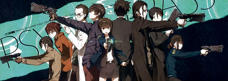 Anime, Akane Tsunemori, Shinya Kogami, Psycho Pass, Shougo Makishima, Shuusei Kagari, Nobuchika Ginoza, Tomomi Masaoka, Yayoi Kunizuka, HD wallpaper