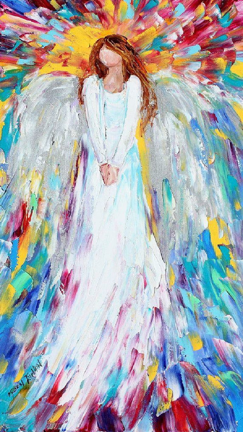 Angel eyes, angel, spiritual, colorful, HD phone wallpaper | Peakpx