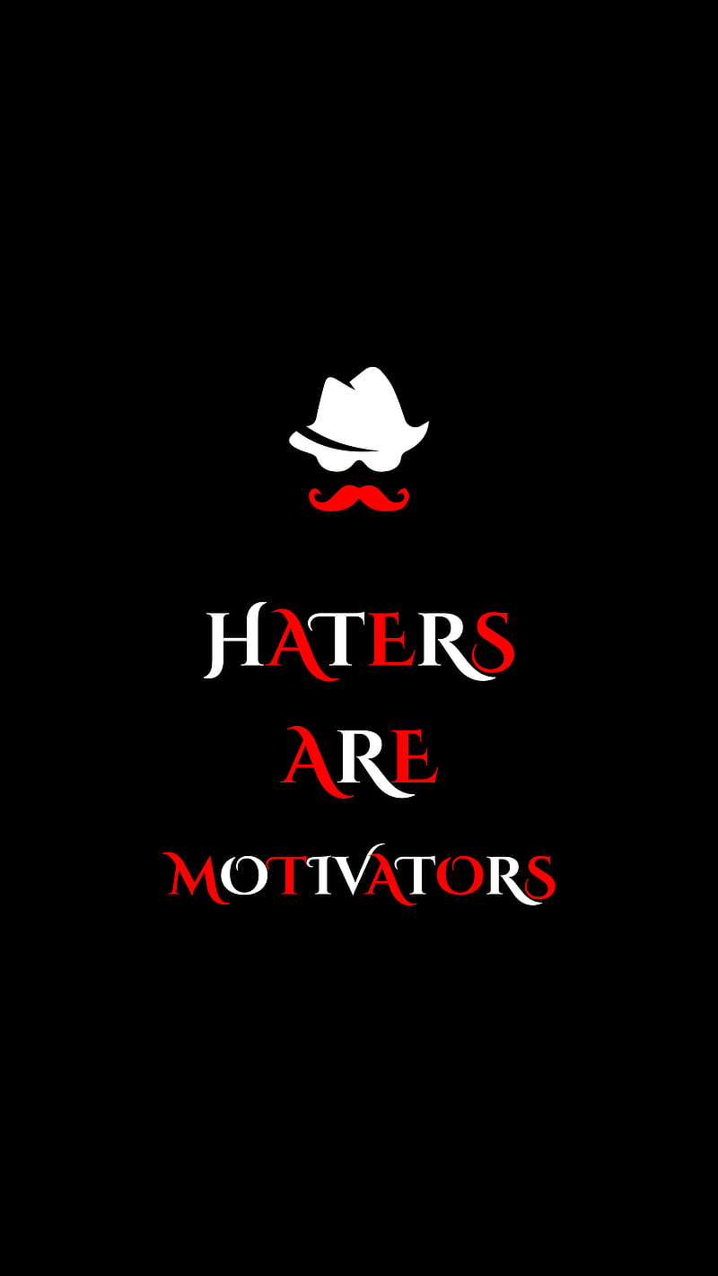 Haters, are, black, desenho, motivators, new latest, red, swag, trending, HD phone wallpaper