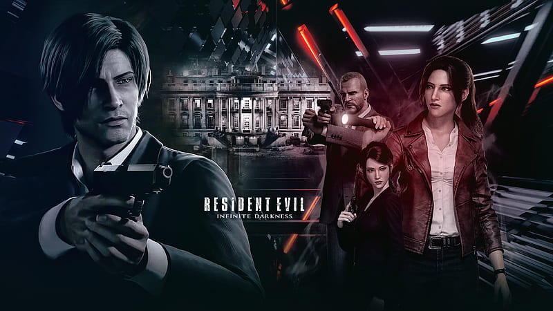 Ada Wong Claire Redfield Leon S. Kennedy Shen May RESIDENT EVIL Infinite Darkness, HD wallpaper