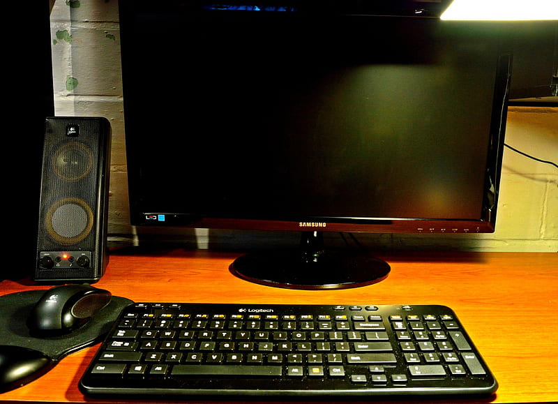 Cyber Workstation, mouse, computer workstation, workstation, keyboard, HD wallpaper