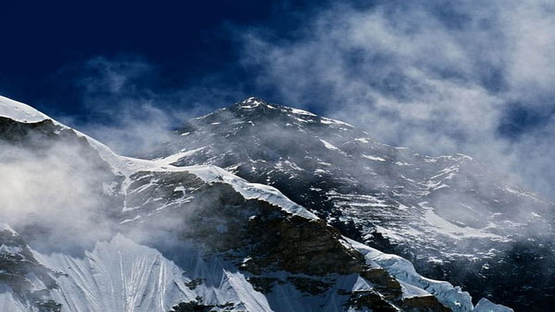 Mount Everest, mountains, entertainment, nature, technology, other, HD wallpaper