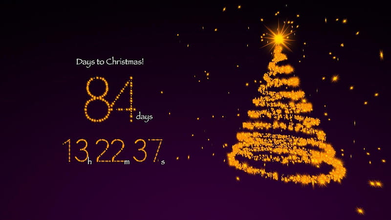 Christmas Countdown With Yellow Lights Christmas Countdown, HD wallpaper