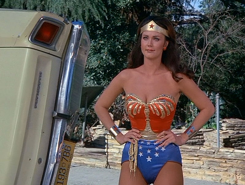 Okay Let's Talk Now!, Wonder Woman, power pose, Lynda Carter, WW, HD wallpaper