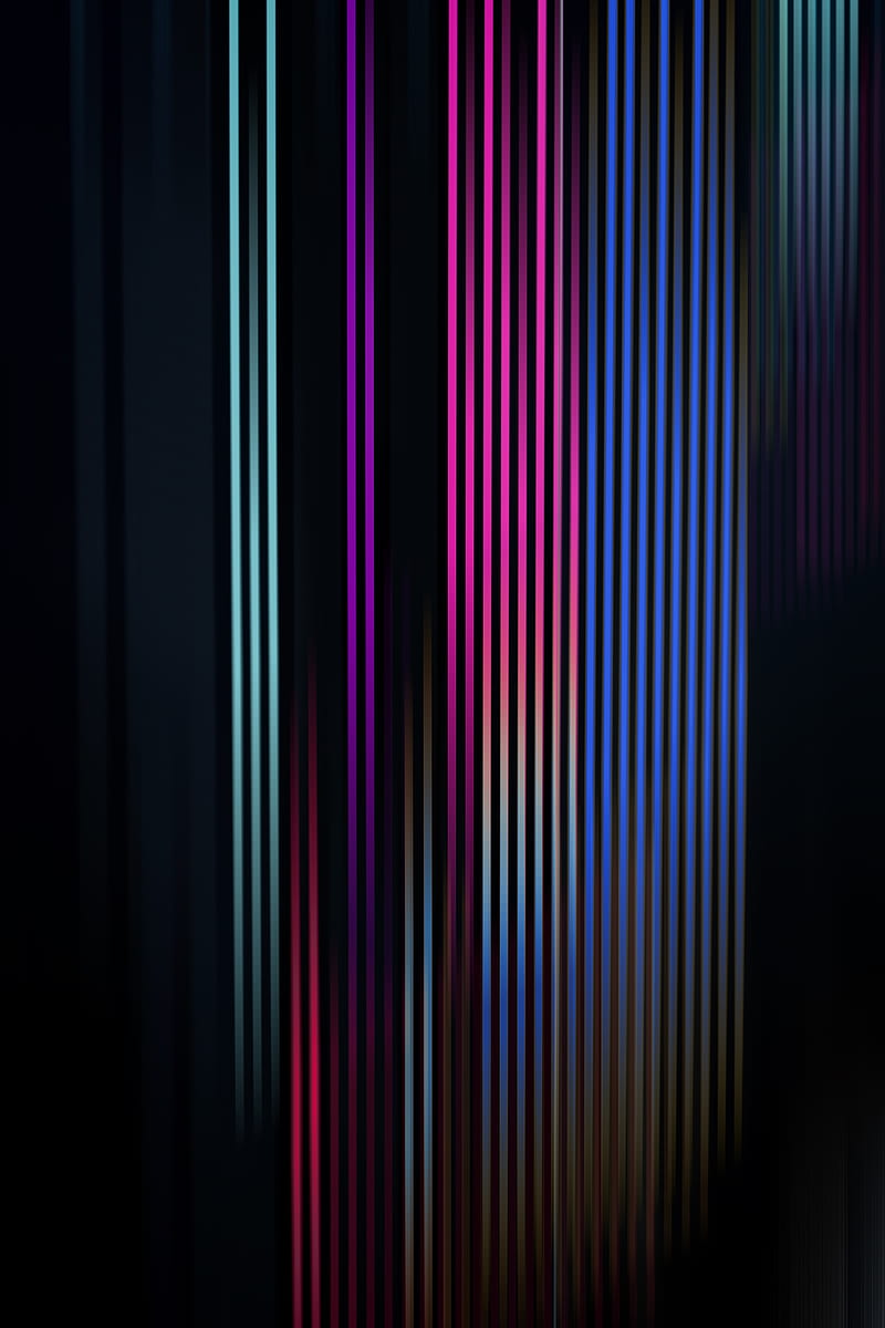 stripes, lines, neon, backlight, dark, HD phone wallpaper
