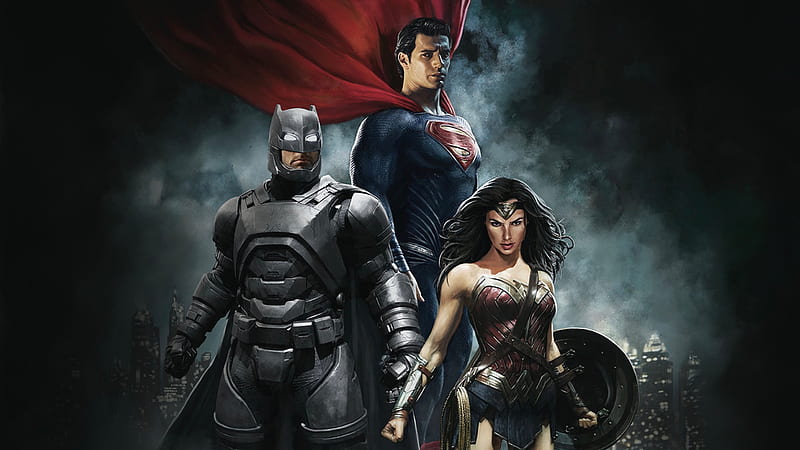 Superman, Batman v Superman: Dawn of Justice, Batman , Superman , Wonder Woman , Henry Cavill , Gal Gadot, HD wallpaper