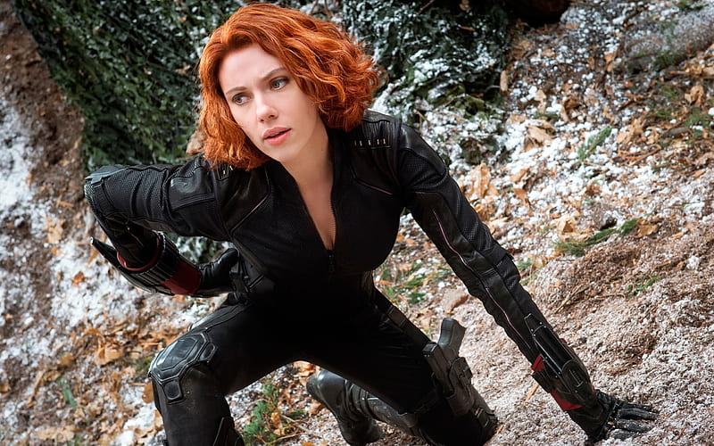 Black Widow In Avengers, scarlett-johansson, movies, black-widow, celebrities, girls, HD wallpaper
