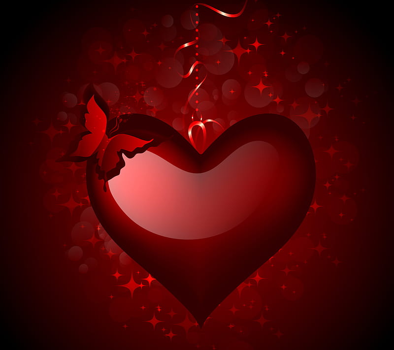 Heart, bonito, love, red, romance, romantic, valentine, HD wallpaper