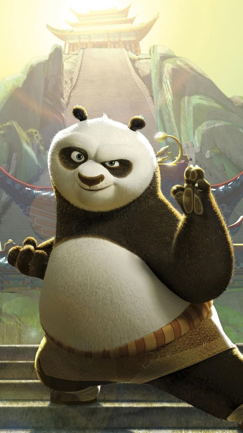 Kung Fu Panda Stance, kung fu panda, animated, fight stance, HD phone wallpaper