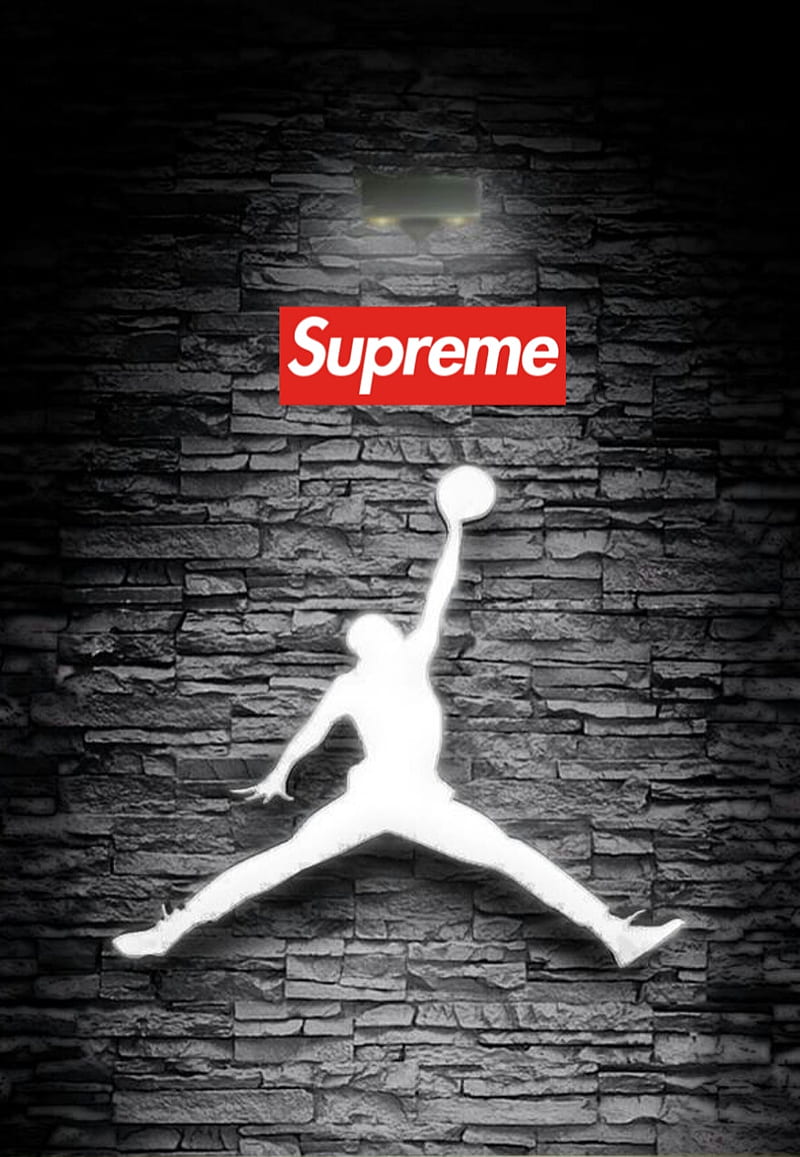 Supreme Air Logo Shoes White Hd Mobile Wallpaper Peakpx