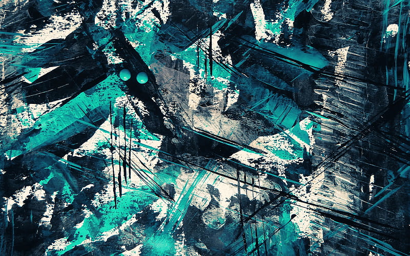 Abstract Wallpaper of Dripping Paint with a Grunge-Style Texture in Cool  Shades of Blue and Green Stock Illustration - Illustration of paint, green:  278349058