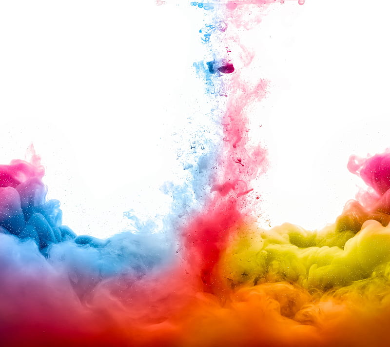 Paint Smoke, cloud, colors, dye, fume, light, vapor, white, HD wallpaper