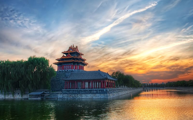 Monuments, China, Beijing, , Forbidden City, HD wallpaper