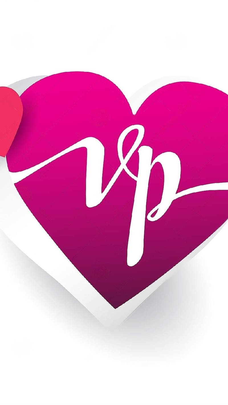 V And P Name Love, v p heart, HD phone wallpaper