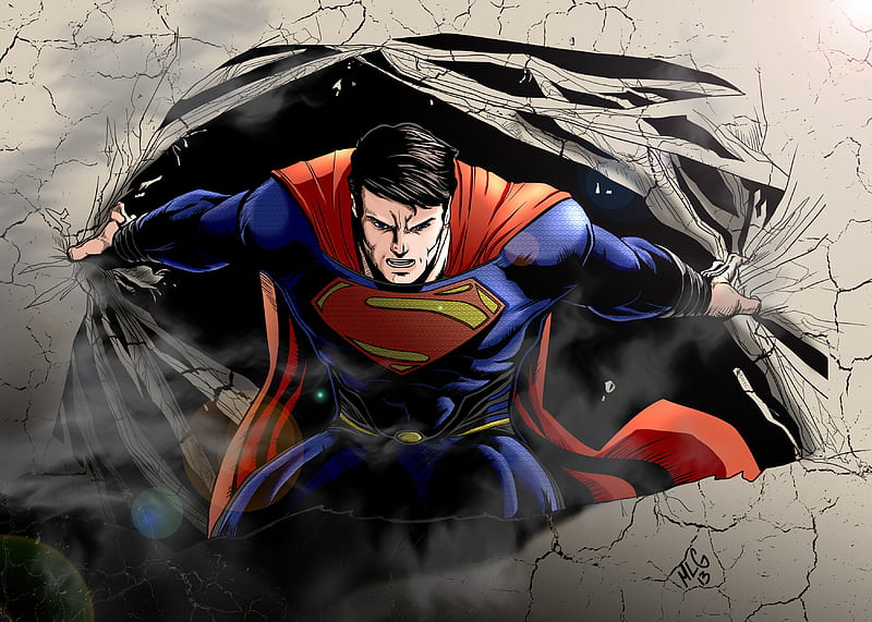 Superman New Art, superman, superheroes, digital-art, artwork, HD wallpaper