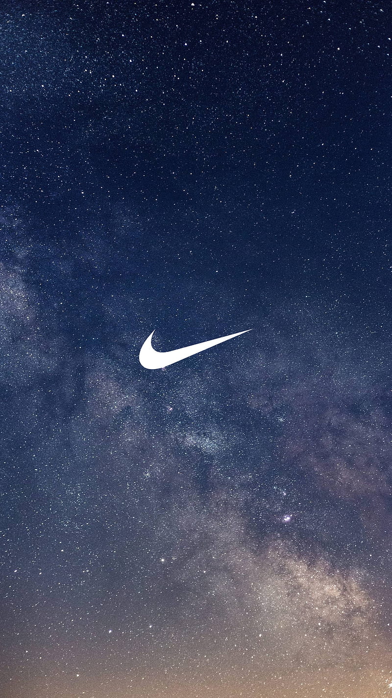 Nike Stars, 2018, brands, galaxy logos, sky, space, star, HD phone wallpaper
