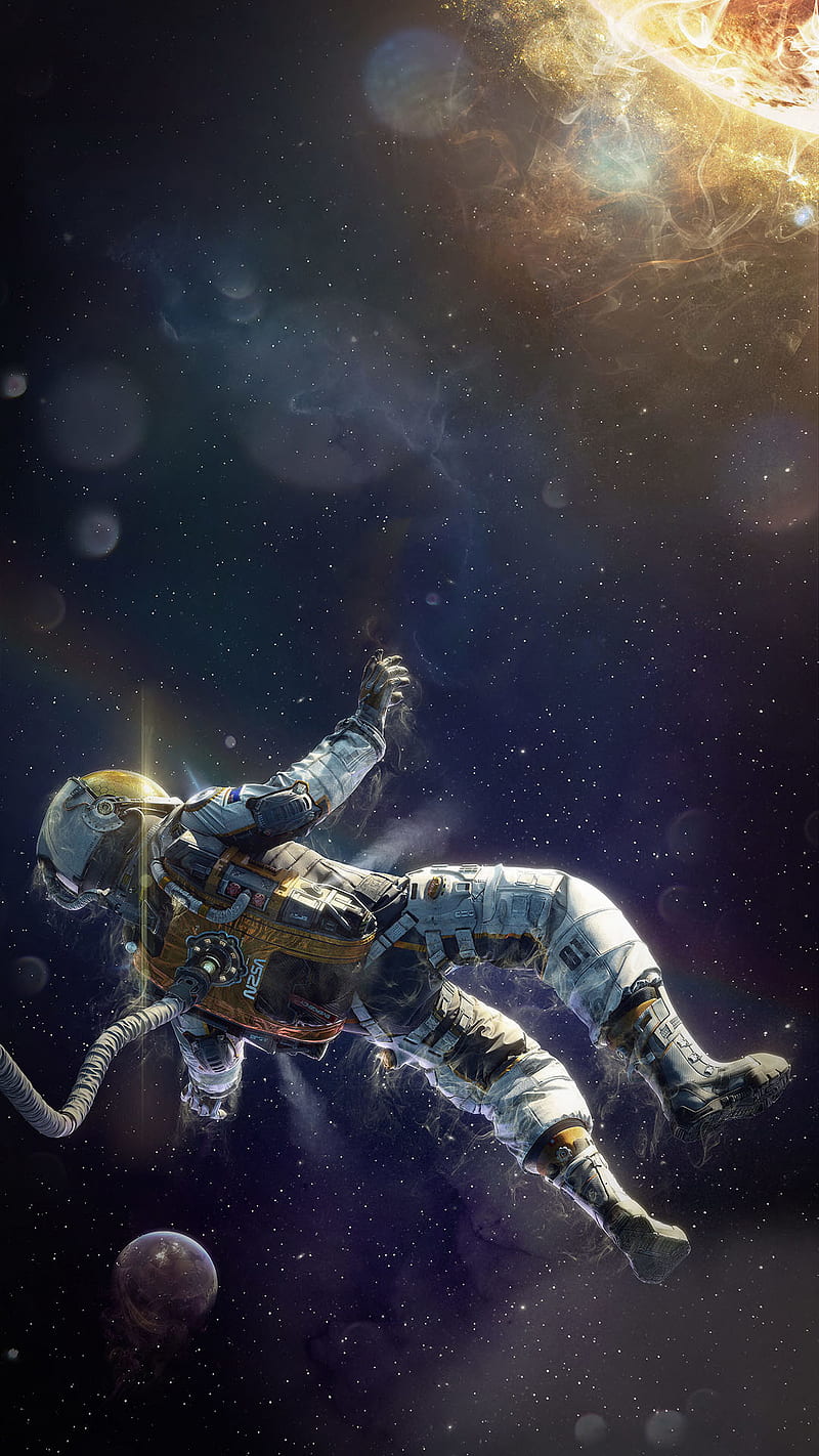 nasa, air, astronaut, man, planet, space, star, universe, HD phone wallpaper