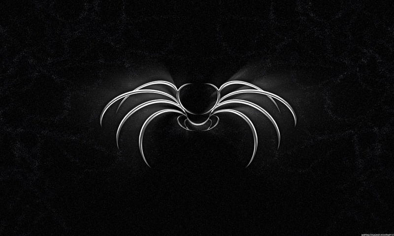 Metal Spider Logo, 3d, logo, black, spider, HD wallpaper | Peakpx