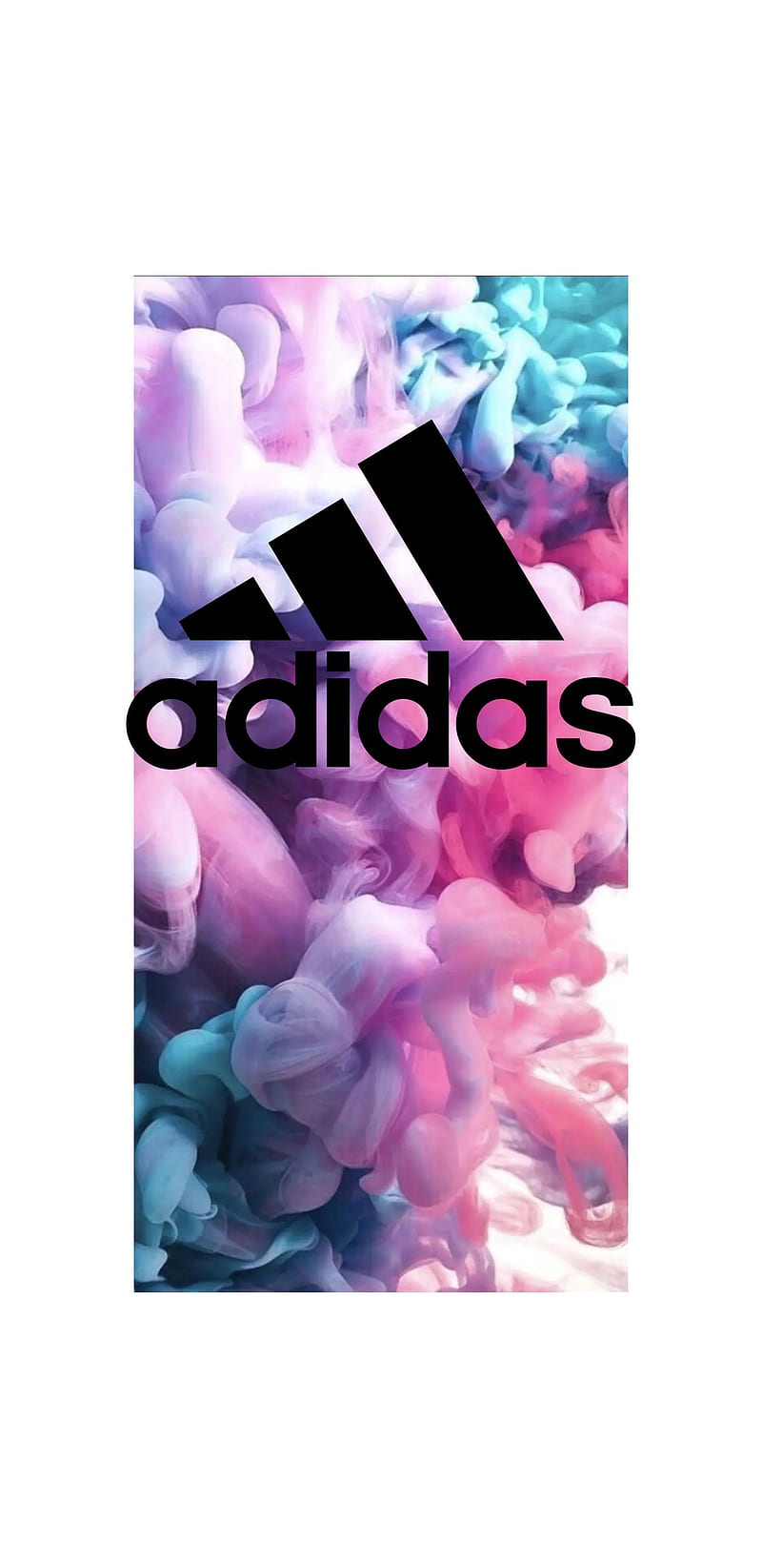 Adidas smoke, love, pink, HD wallpaper |