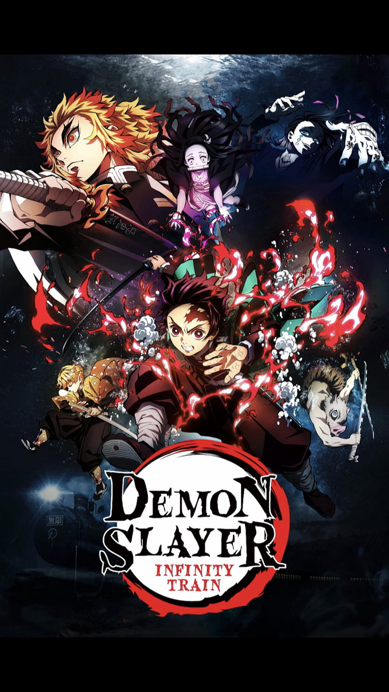 Demon Slayer , anime, demon slayer, infinity train, movie, HD phone wallpaper