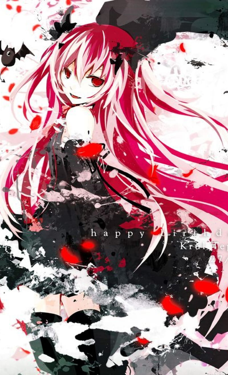 Demon Girl, evil, anime, vampire, dark, black, HD phone wallpaper | Peakpx
