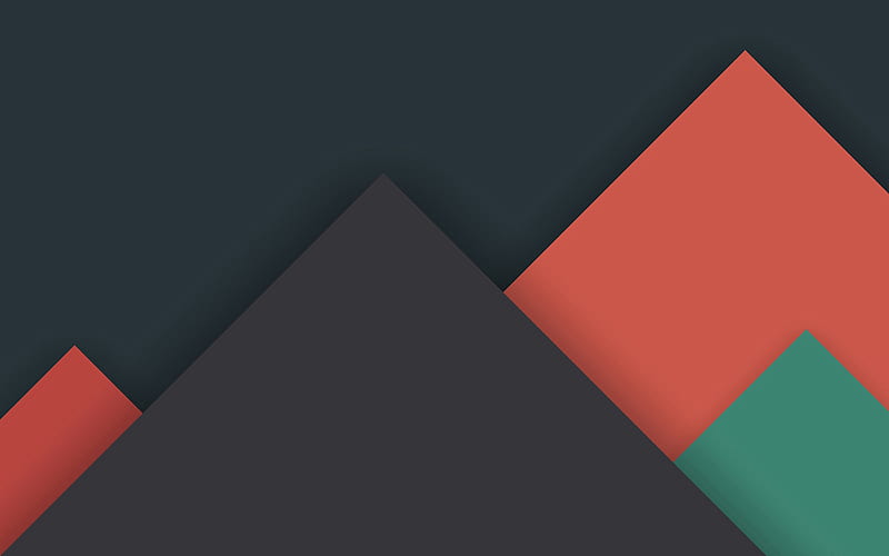 triangles, material design, geometry, geometric shapes, gray background, HD wallpaper