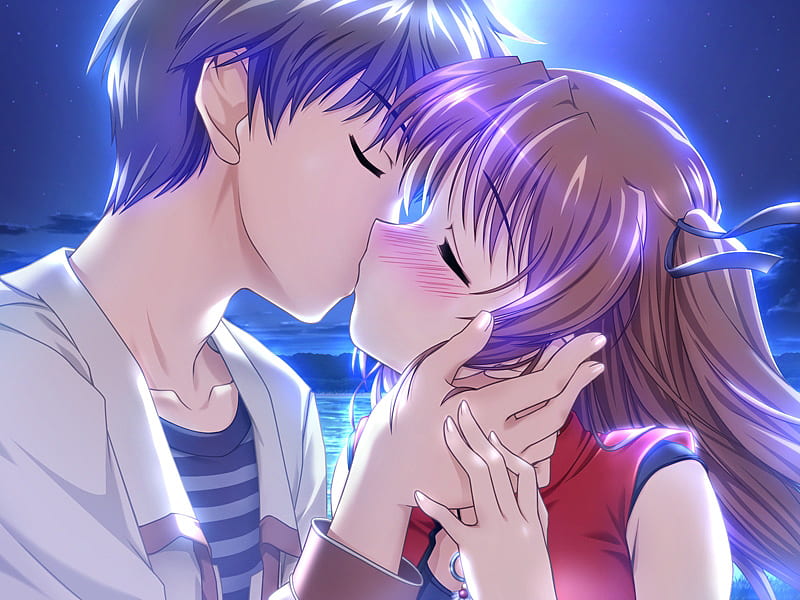 romance couple, girls, anime, HD wallpaper