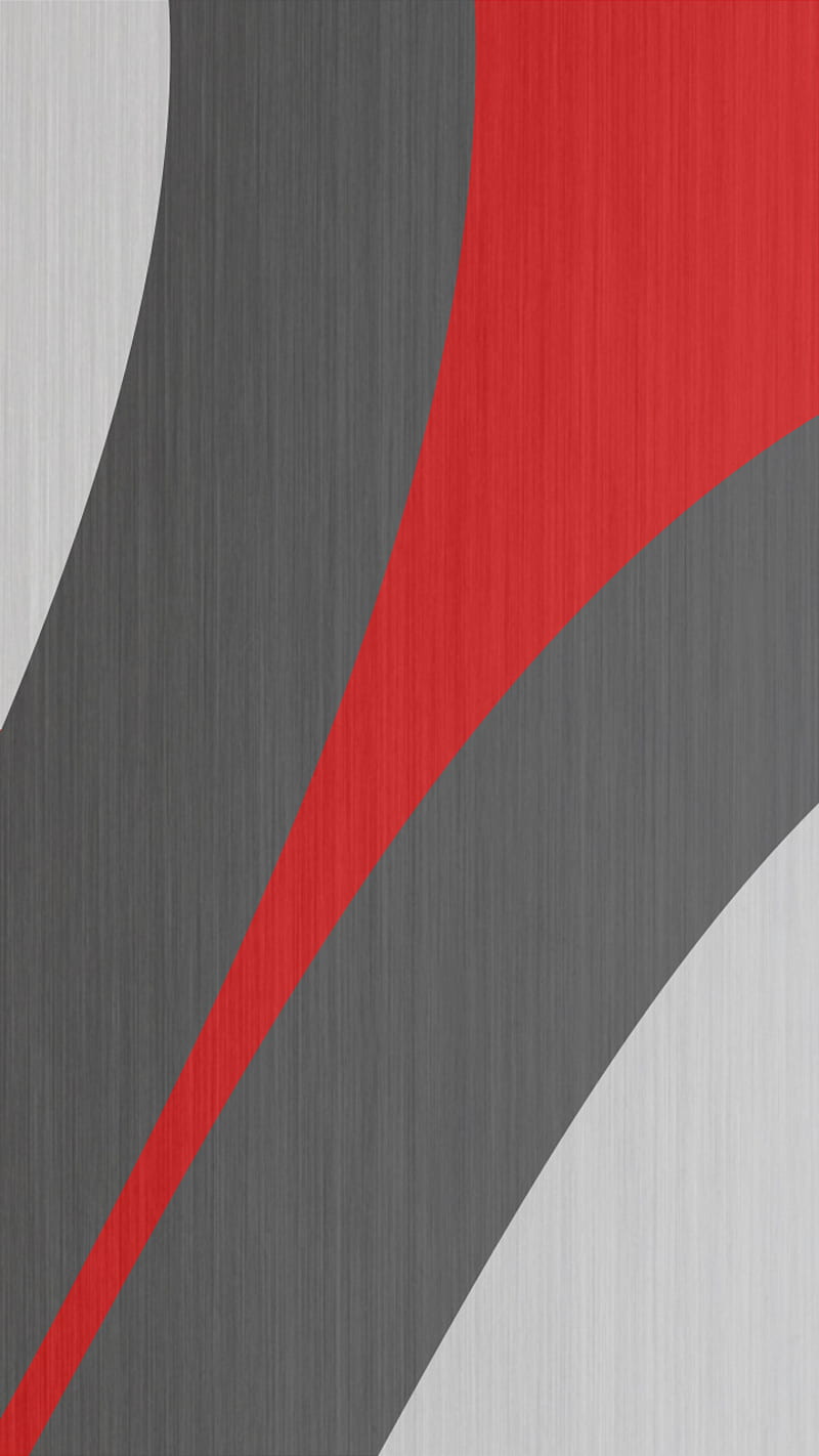 curve, abstract, acciaio, gris, ios, lines, red, steel, windows, HD phone wallpaper