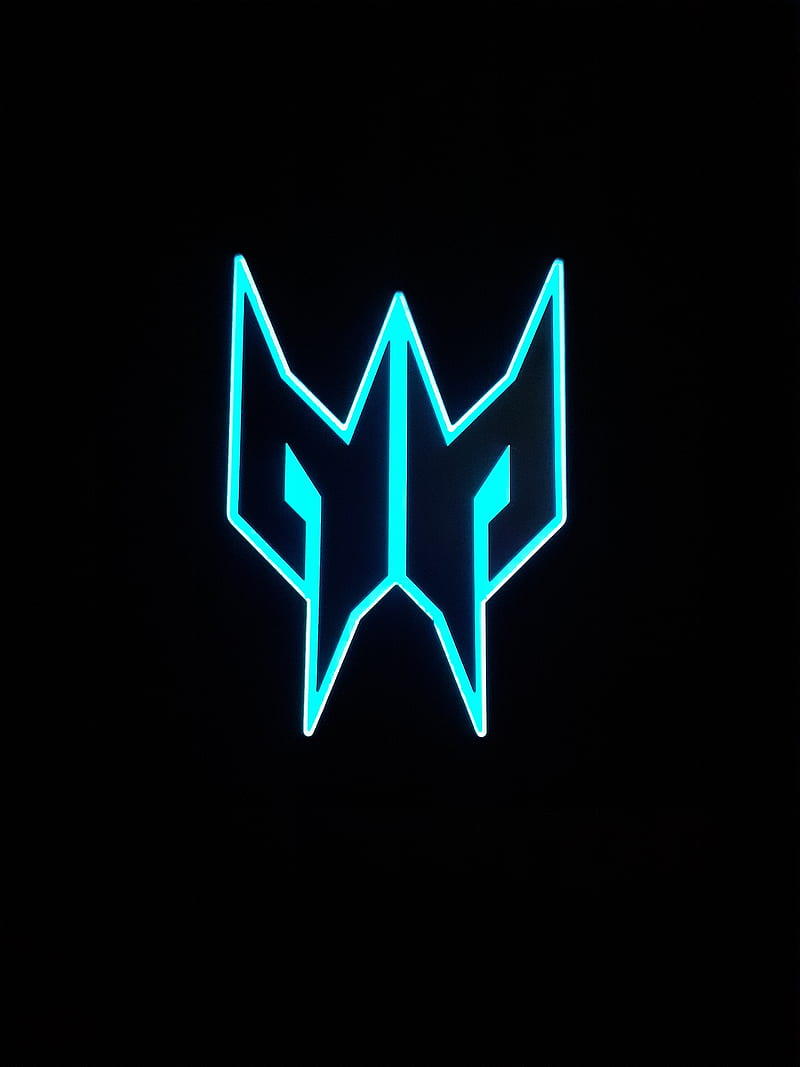 Predator logo, legends, neon, HD phone wallpaper