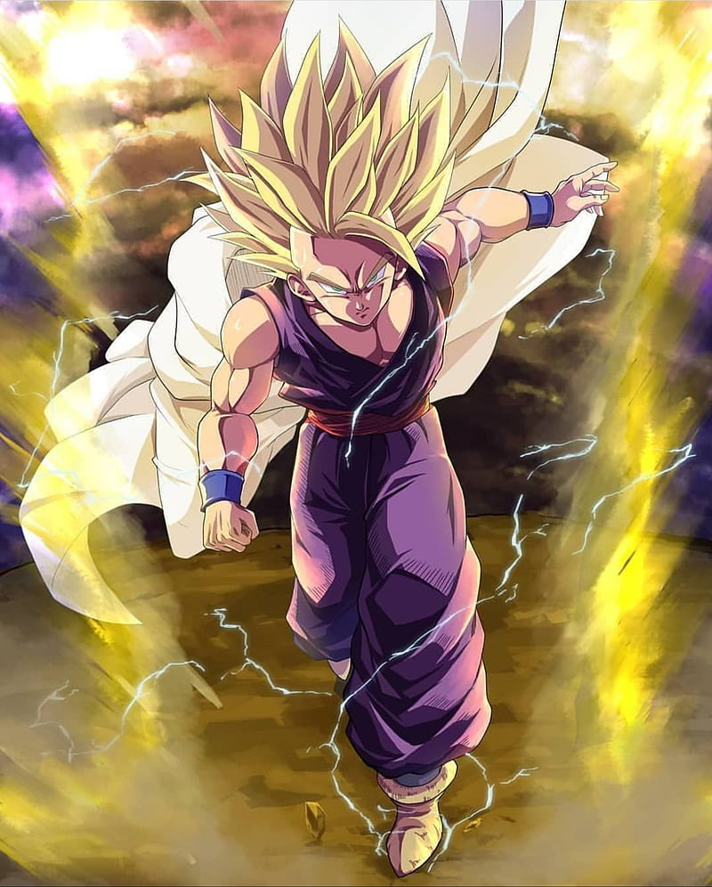 Gohan ssj2, dragonballz, super saiyan two, HD phone wallpaper