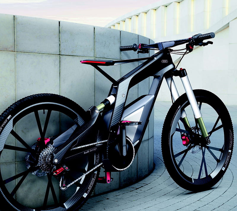Audi Sport, bicycle, concept, HD wallpaper