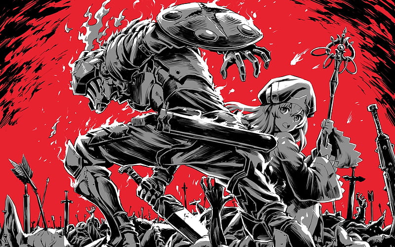 Goblin Slayer, Onna Shinkan, novel, manga, protagonists, artwork, HD wallpaper