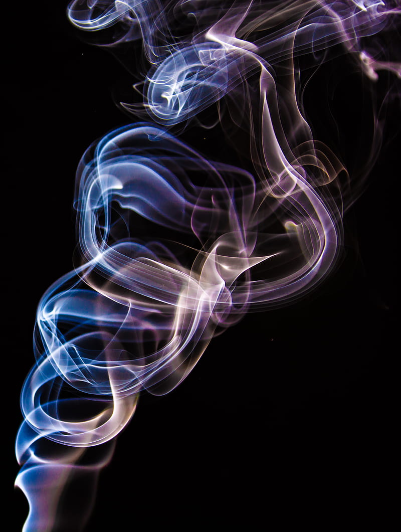 Colored smoke, black, abstraction, HD phone wallpaper | Peakpx