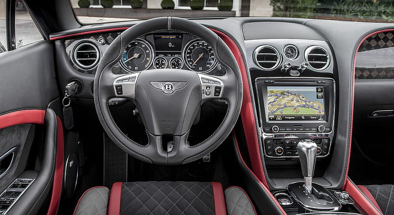 2018 Bentley Continental GT Supersports Coupe (Color: St. James Red) - Interior, Cockpit , car, HD wallpaper
