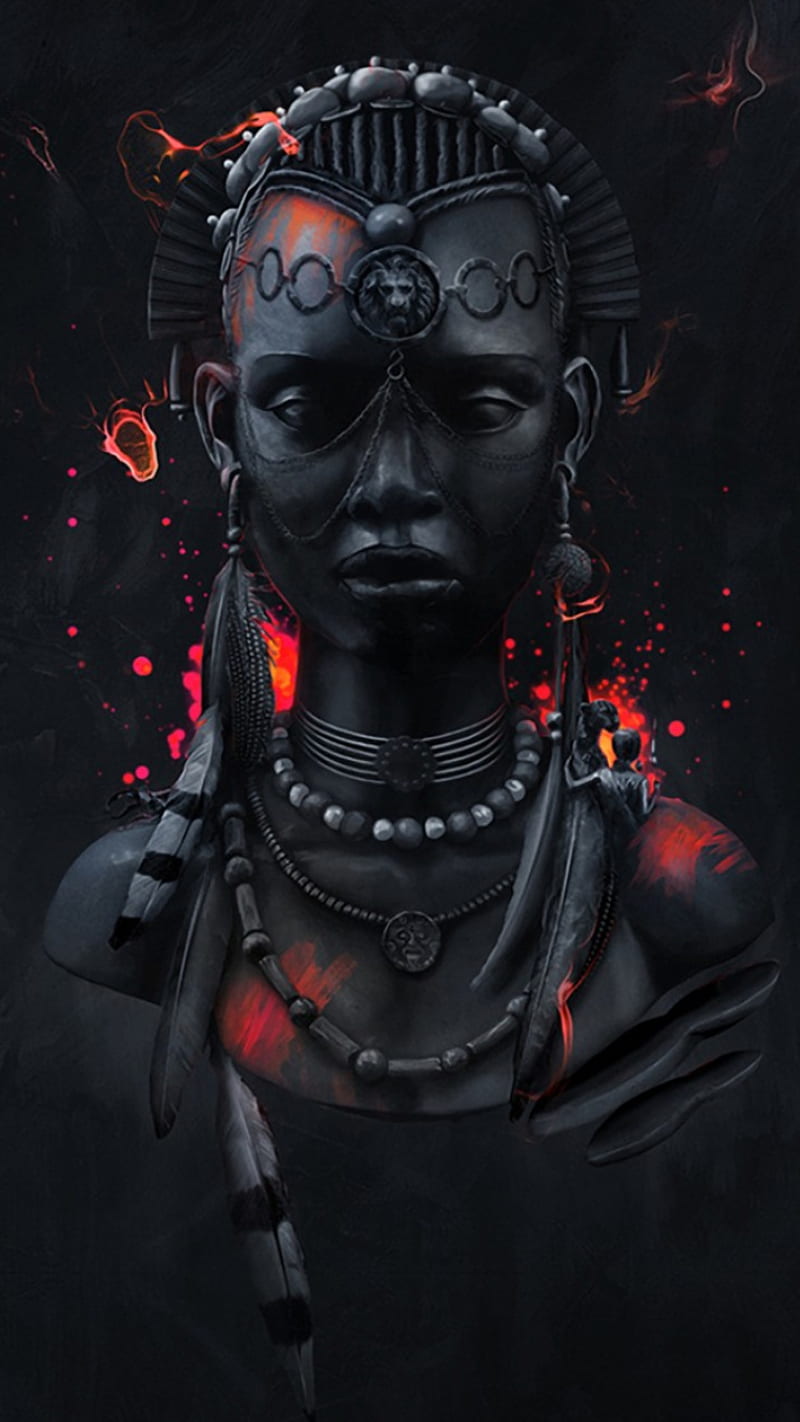 Download Spiritual Goddess In Black Wallpaper  Wallpaperscom