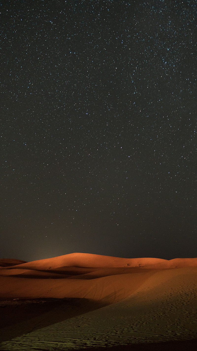 desert, night, starry sky, dunes, sand q samsung galaxy s6, s7, edge, note, lg g4 background, HD phone wallpaper
