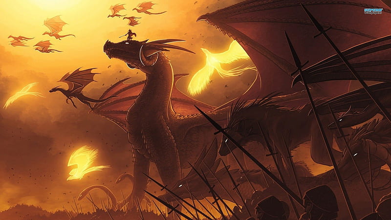 Dragon Swarm, Person, Dragons, Swarm, Savannah, HD wallpaper