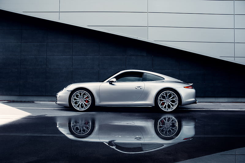Porsche, Porsche 911 Carrera S, Car, Porsche 911, Reflection, Silver Car, Sport Car, HD wallpaper