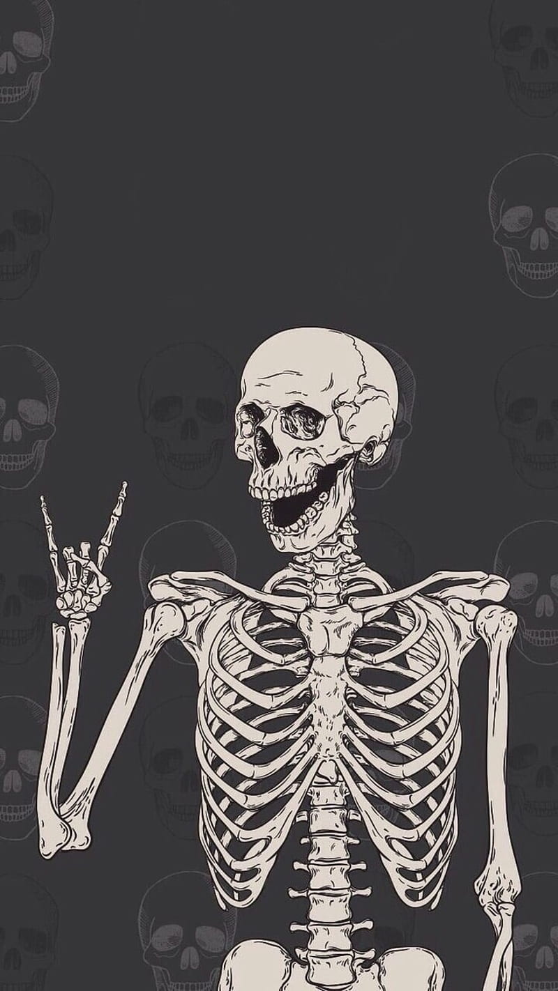 Skeleton, Awesome Skeleton, HD phone wallpaper