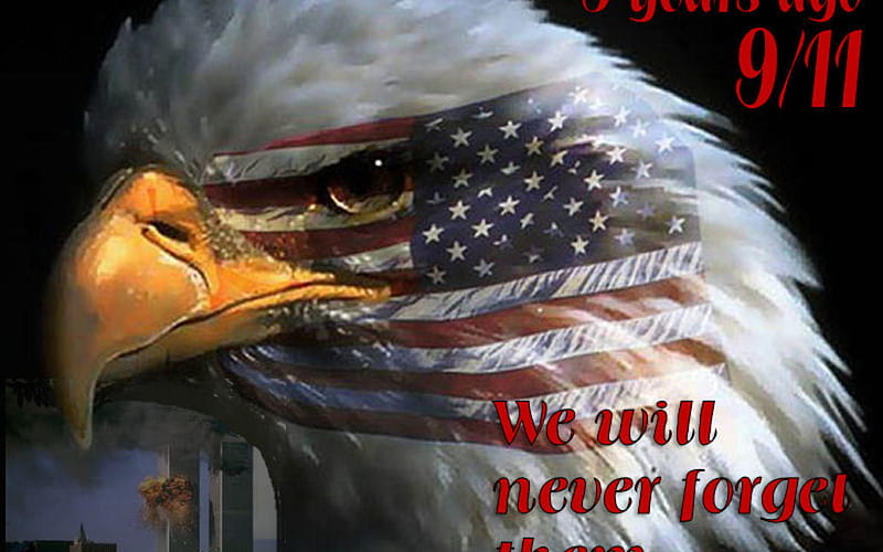 never forget 9/11, new york, vet, memorial day, eagle, sep 11, HD wallpaper