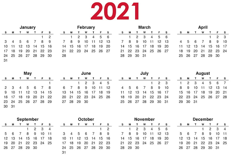 Misc, Calendar, New Year 2021, HD wallpaper
