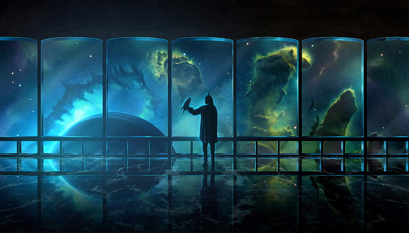Science Fiction Nebula Digital Universe, science-fiction, artist, artwork, digital-art, HD wallpaper