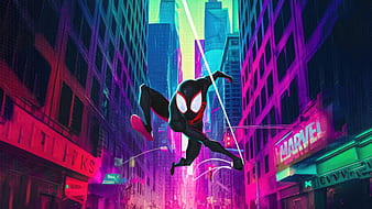 spiderman across the spider verse wallpaper 4k miles morales and