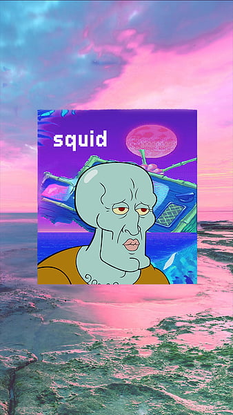 handsome squidward wallpaper