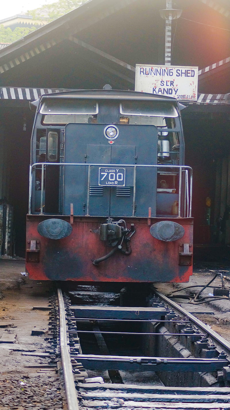Old train, kandy, locomotive, railway, sri lanka, visit kandy, HD phone wallpaper